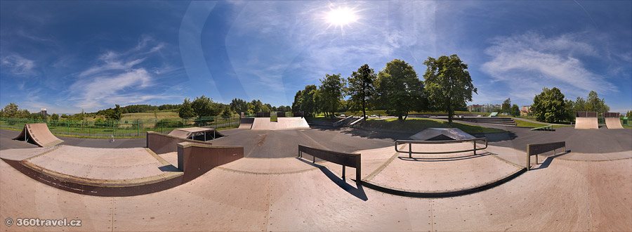 Spustit virtuální prohlídku - Park Šibeník - skate park